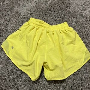 Lululemon size 2 yellow shorts